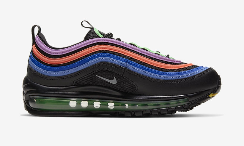 ナイキ GS エア マックス 97 “ブラック/マルチ” (NIKE GS AIR MAX 97 “Balack/Multi”) [CW6028-001]