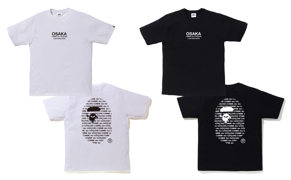 【6/20 発売】COMME des GARCONS × A BATHING APE OSAKA オープン記念コラボアイテムが発売 (コム デ ギャルソン ア ベイシング エイプ)