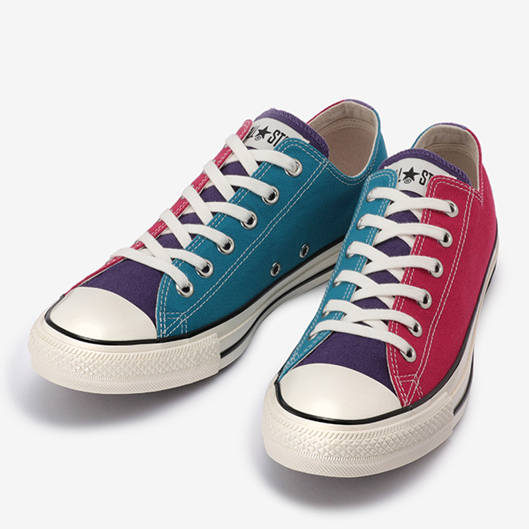 4/14発売！左右で異なるマルチカラーで配色したオールスターのカラーアレンジモデル CONVERSE ALL STAR US CC OX (コンバース オールスター US CC OX)