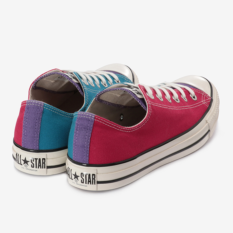 4/14発売！左右で異なるマルチカラーで配色したオールスターのカラーアレンジモデル CONVERSE ALL STAR US CC OX (コンバース オールスター US CC OX)