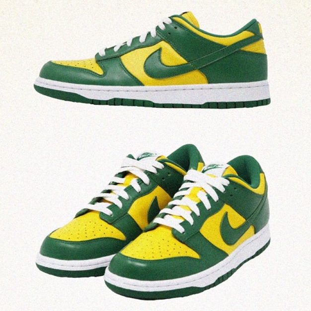 5/21発売！ナイキ SB ダンク ロー SP "ブラジル" “バーシティメイズ/パイングリーン” (NIKE SB DUNK LOW SP "Brazil" "Varsity Maize/Pine Green") [CU1727-700]