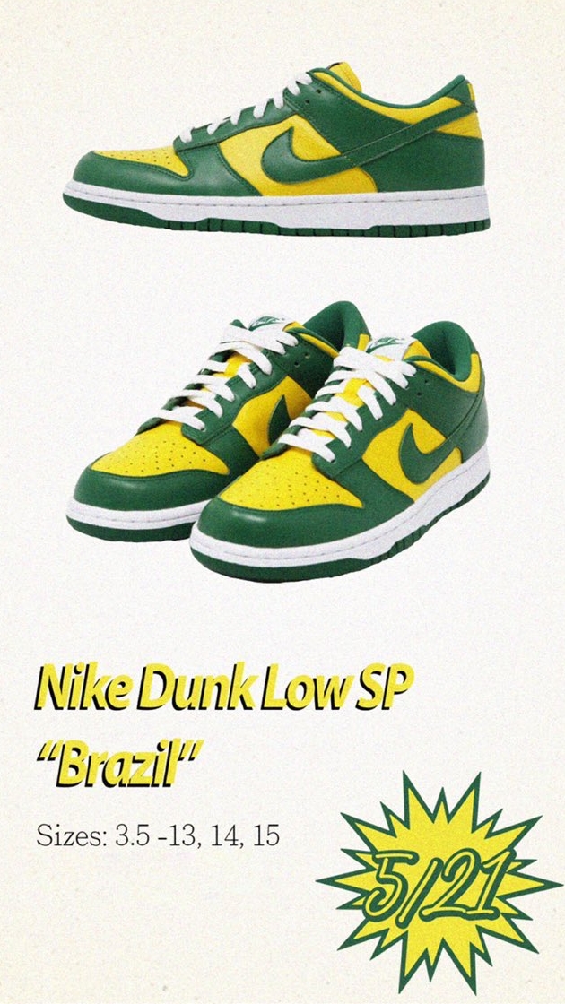 ナイキ NIKE DUNK LOW SP BRAZIL ダンク ロー ブラジル CU1727-700 27