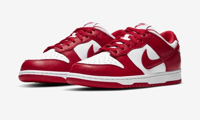 Nike Dunk Low White and University Red☆