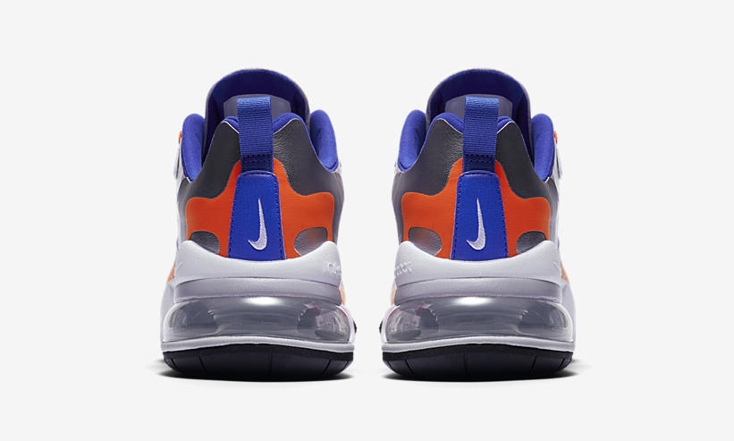 ナイキ エア マックス 270 リアクト “ホワイト/シルバー/ブルー/オレンジ” (NIKE AIR MAX 270 REACT “White/Silver/Blue/Orange”) [CW3094-100]