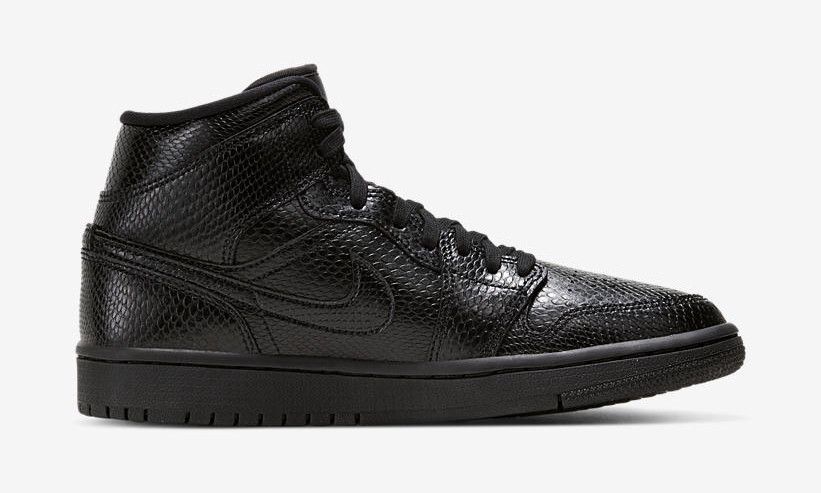 ナイキ ウィメンズ エア ジョーダン 1 ミッド “ブラック” (NIKE WMNS AIR JORDAN 1 MID “Black”) [BQ6472-010]