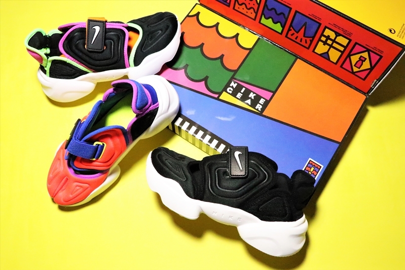 4/7発売！ナイキ ウィメンズ エア アクア リフト 3カラー (NIKE WMNS AIR AQUA RIFT “Black/Bright Crimson”) [BQ4797-001,002,600]