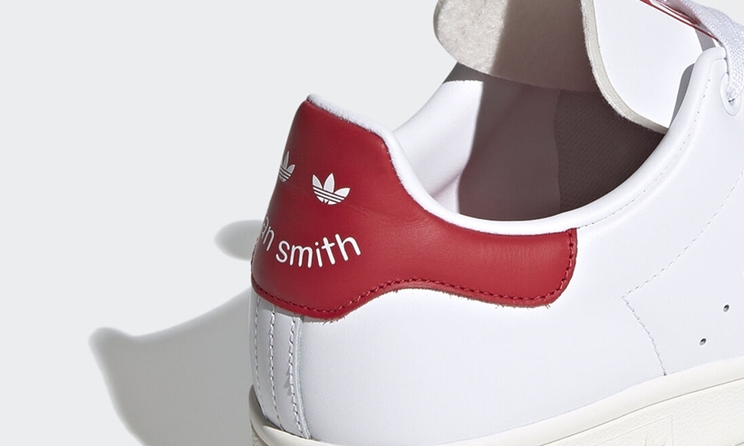 ヒールにダブルのトレフォイル！adidas Originals STAN SMITH “White/Scarlet” (アディダス オリジナルス スタンスミス “ホワイト/スカーレット”) [FV4146]