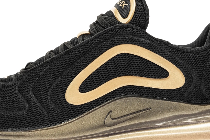 ナイキ エア マックス 720 “ブラック/メタリックゴールド/メタリックシルバー” (NIKE AIR MAX 720 “Black/Metallic Gold/Metallic Silver”) [CJ0585-002]