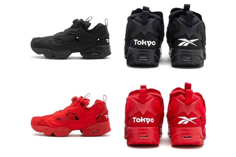 【4/10発売】ABC-MART限定！「TOKYO」刺繍をヒールに配置した REEBOK INSTA PUMP FURY OG "Black/Red" (リーボック インスタ ポンプ フューリー OG "ブラック/レッド") [FY1617,1618]