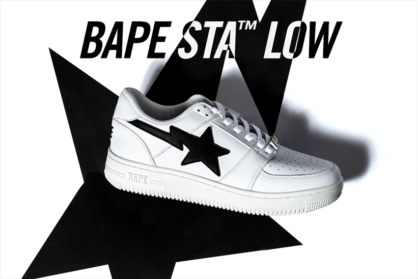 「BAPE STA」20周年！STAが際立つ新作BAPE STA 「BAPE STA LOW」が4/11発売 (A BATHING APE ア ベイシング エイプ)