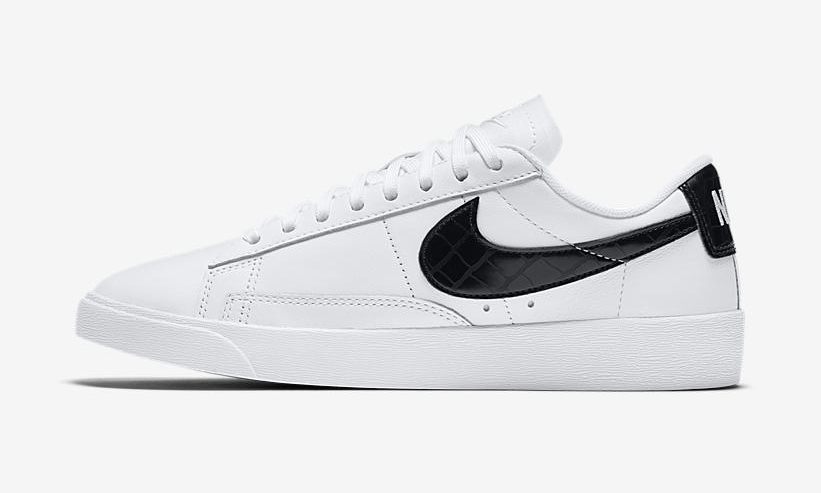 ナイキ ウィメンズ ブレーザー ロー “クロコ” “ホワイト/ブラック” (NIKE WMNS BLAZER LOW “Croc” “White/Black”) [BQ0033-100]