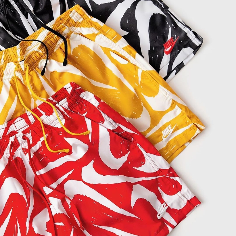 ナイキ スポーツウェア ウーブン スウッシュ プリンテッド スイムショーツ (NIKE SPORTSWEAR WOVEN SWOOSH PRINTED SWIMSHORTS) [CT0811-010,657,739]