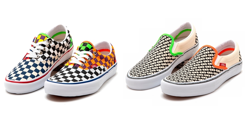 CLUBGEAR × VANS "ERA PRO MULTI CHECK VBU" "SLIP-ON PRO CROSSHAIR VBU" (クラブギア バンズ エラ プロ/スリッポン プロ)