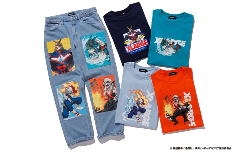 XLARGE × 僕のヒーローアカデミア コラボコレクションが5/2発売 (エクストララージ My Hero Academia)