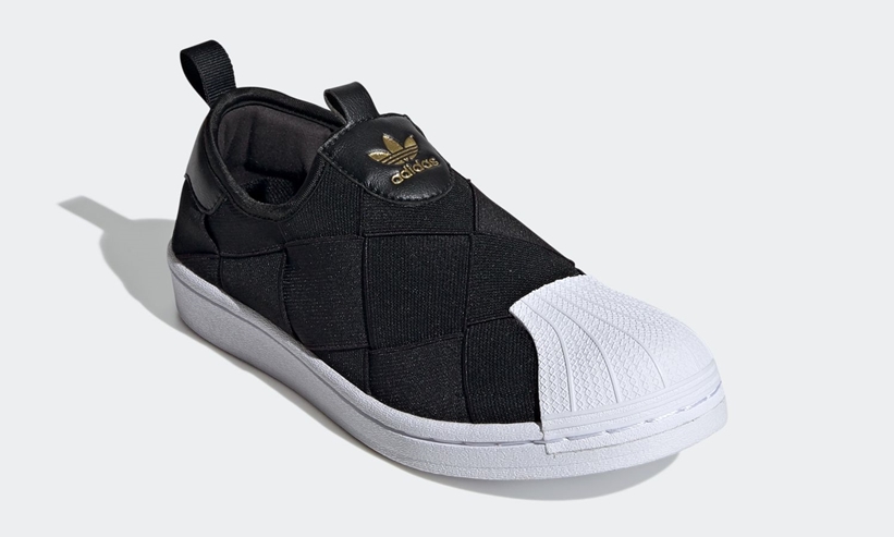4/15発売！ゴールドをワンポイントアクセントにした アディダス オリジナルス SS スリッポン “ブラック” 2020年 春夏モデル (adidas Originals SS Slip-On “Black” 2020 S/S) [FV3187]