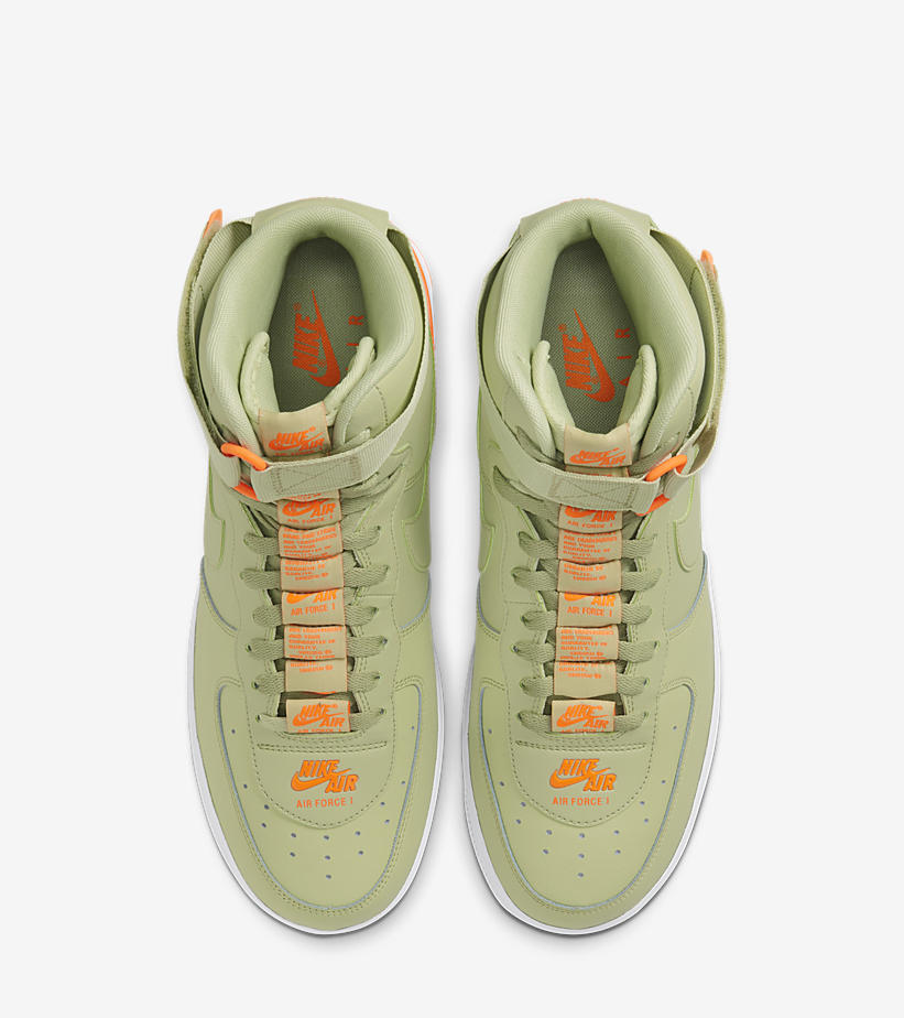 ナイキ エア フォース 1 07 ハイ 3 “オリーブアウラ/トータルオレンジ” (NIKE AIR FORCE 1 07 HIGH 3 “Olive Aura/Total Orange”) [CJ1385-300]