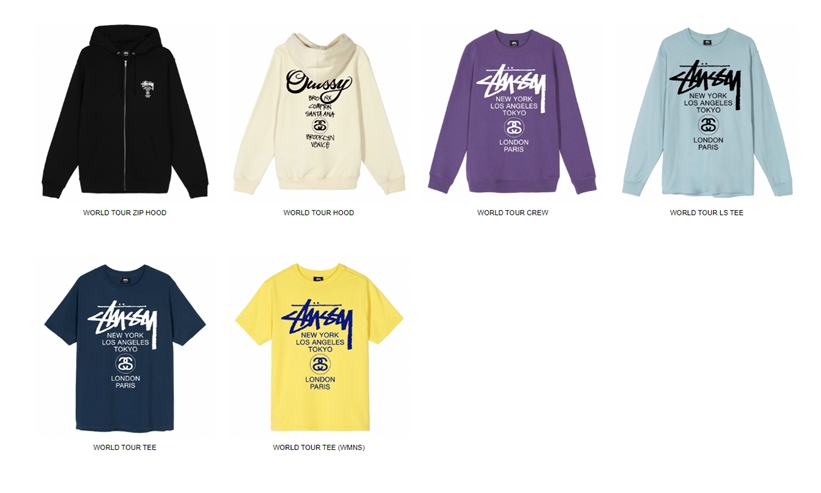 STUSSY 2020 SPRING WORLD TOUR PACKが発売 (ステューシー ワールド ツアー パック)