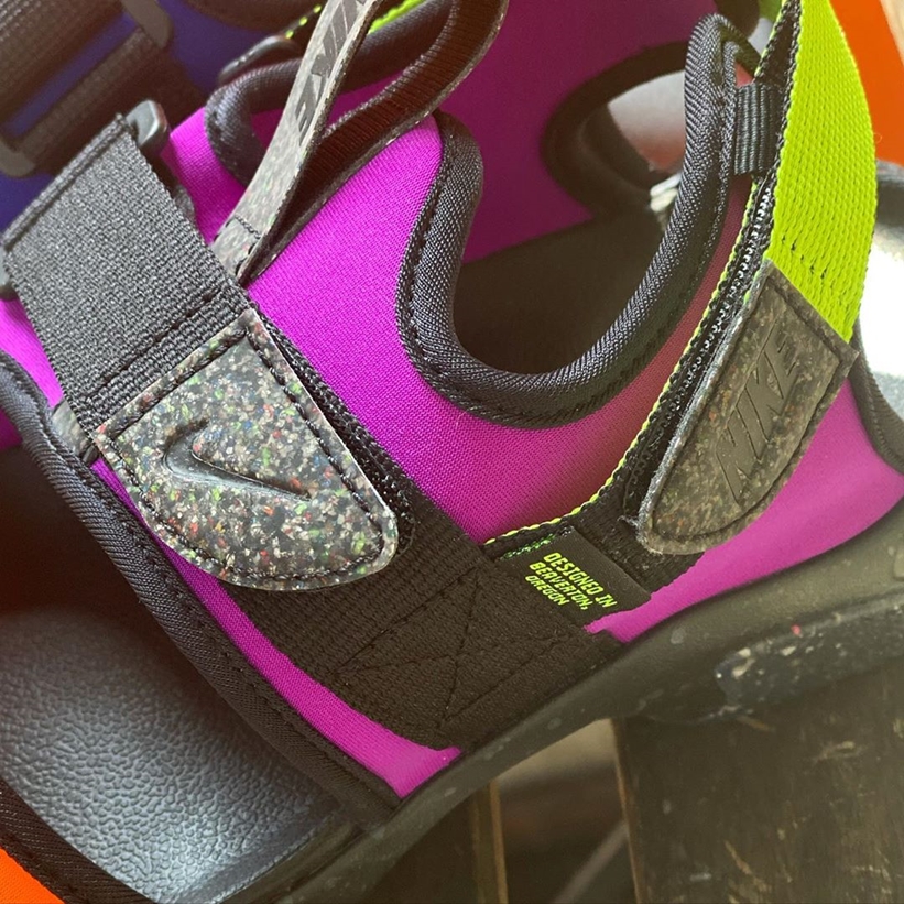 4/24発売！ナイキ キャニオン サンダル “ブラック/ボルト/コンコルド” (NIKE CANYON SANDAL “Black/Volt/Concord”) [CW6210-074]