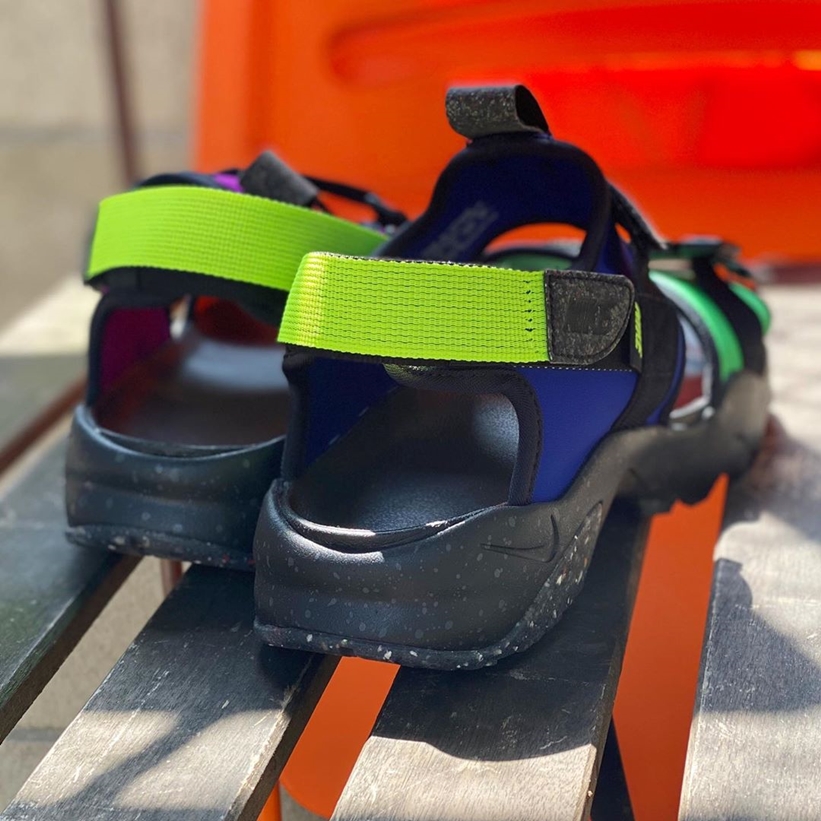 4/24発売！ナイキ キャニオン サンダル “ブラック/ボルト/コンコルド” (NIKE CANYON SANDAL “Black/Volt/Concord”) [CW6210-074]