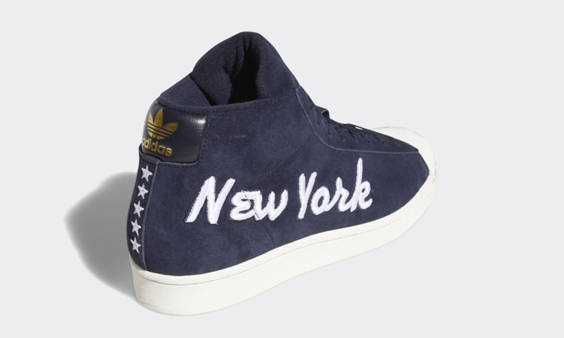 「New York/Chiacago」のテキスト刺繍を施した アディダス オリジナルス プロモデル 2カラー (adidas Originals PRO MODEL) [FV4485,4497]