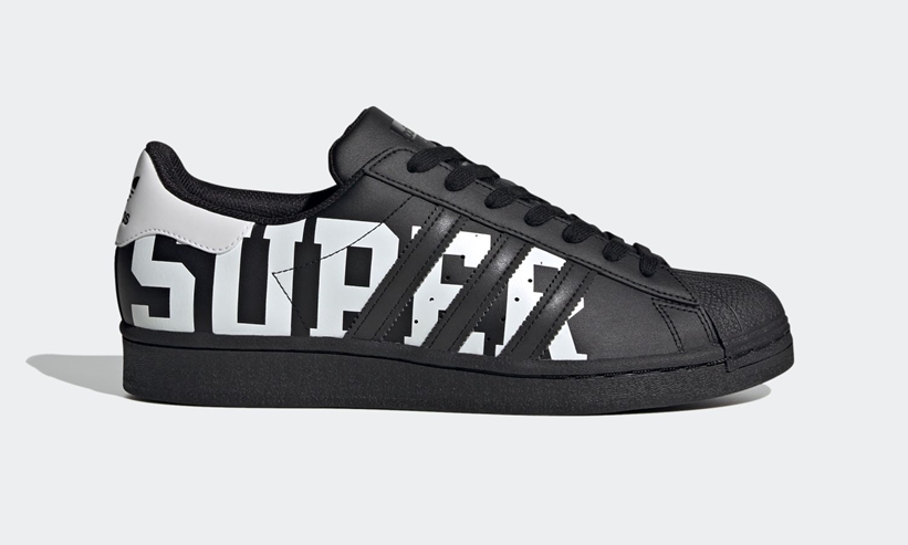 サイドに大きな「SUPERSTAR」を表現したadidas Originals SUPERSTAR “Core Black/White” (アディダス オリジナルス スーパースター “コアブラック/ホワイト”) [FV2817]