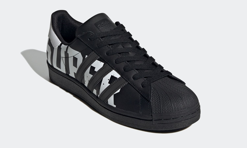 サイドに大きな「SUPERSTAR」を表現したadidas Originals SUPERSTAR “Core Black/White” (アディダス オリジナルス スーパースター “コアブラック/ホワイト”) [FV2817]