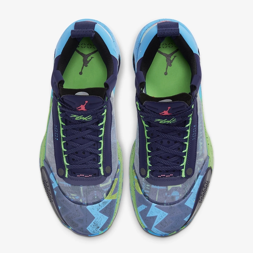 ナイキ エア ジョーダン 34 ロー “リージェンシーパープル/レイジグリーン” (NIKE AIR JORDAN XXX4 LOW “Regency Purple/Rage Green”) [CZ7747-500]