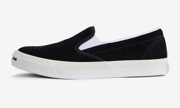 4/24発売！着脱しやすいスリップオンタイプにアレンジした CONVERSE JACK PURCELL SUEDE SLIP-ON RH (コンバース ジャックパーセル スエード スリップオン RH)