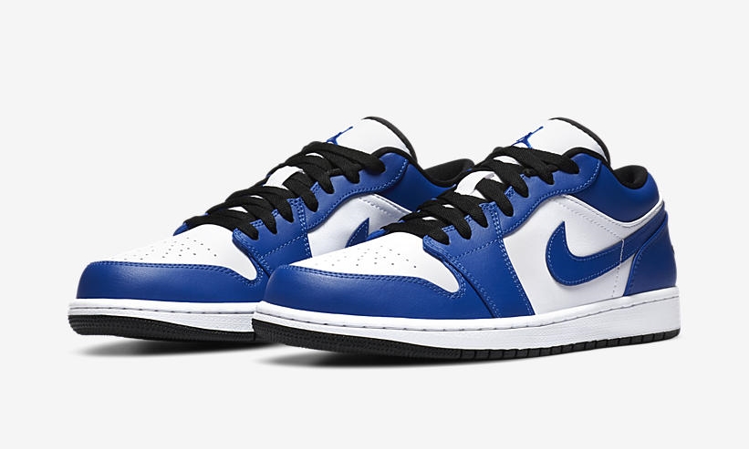 ナイキ エア ジョーダン 1 ロー ホワイト/ロイヤル/ブラック (NIKE AIR JORDAN 1 LOW "White/Royal/Black") [553558-124]