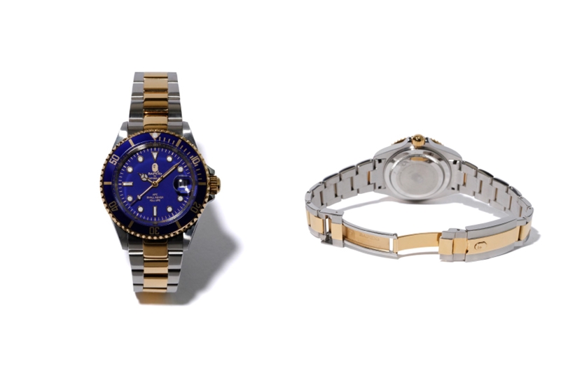 A BATHING APE オリジナルリストウォッチ「TYPE 1 BAPEX」“ゴールド×シルバー”カラーが4/24から発売 (ア ベイシング エイプ)