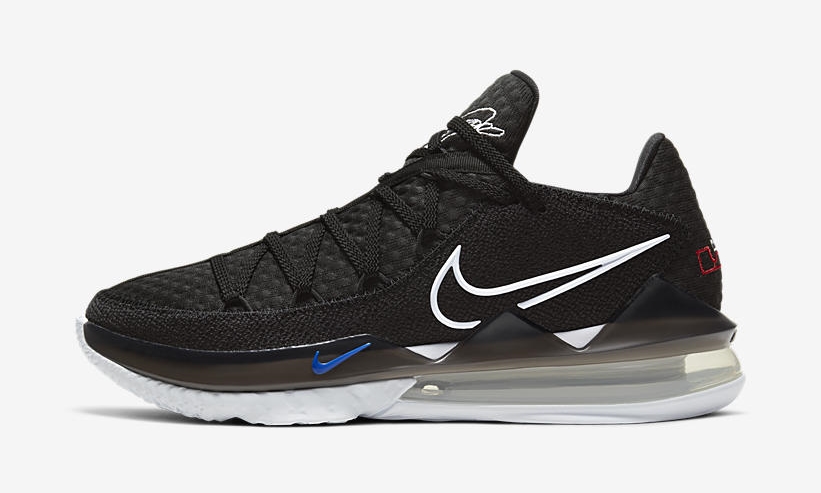 5/1発売！ナイキ レブロン 17 ロー “ブラック/ホワイト/ゲームロイヤル/ユニバーシティレッド” (NIKE LEBRON 17 LOW “Black/White/Game Royal/University Red”) [CD5007-002]