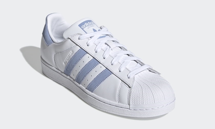 adidas Originals SUPERSTAR “Cloud White/Glow Blue” (アディダス オリジナルス スーパースター “クラウドホワイト/グロウブルー”) [FV3021]