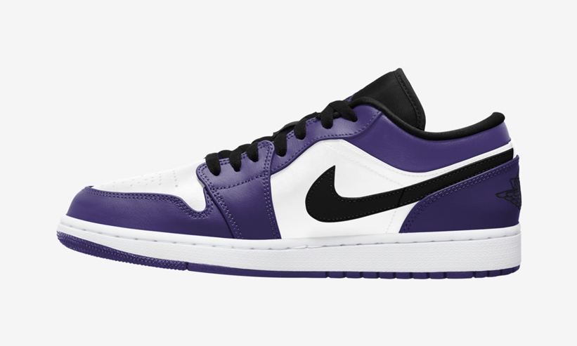 10/13 発売！ナイキ エア ジョーダン 1 ロー “コートパープル/ホワイト” (NIKE AIR JORDAN 1 LOW “Court Purple/White”) [553558-500]