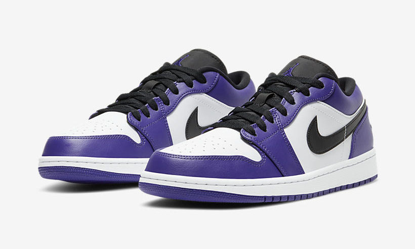 ナイキ エア ジョーダン 1 ロー “コートパープル/ホワイト” (NIKE AIR JORDAN 1 LOW “Court Purple/White”) [553558-500]