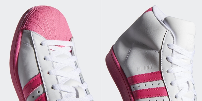 アディダス オリジナルス プロモデル “ホワイト/ピンク” (adidas Originals PRO MODEL “White/Pink”) [FY2755]