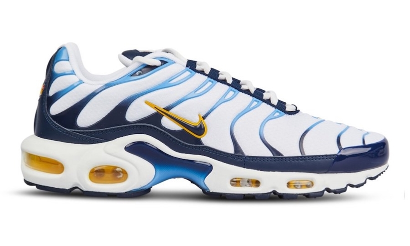 ナイキ エア マックス プラス “ホワイト/ブルー/ゴールド” (NIKE AIR MAX PLUS “White/Blue/Gold”) [CT1094-100]