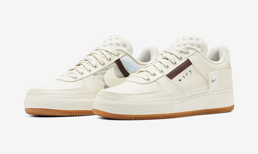 ナイキ エア フォース 1 ロー タイプ “セイル/アースブラウン” (NIKE AIR FORCE 1 LOW TYPE “Sail/Earth Brown”) [CJ1281-100]