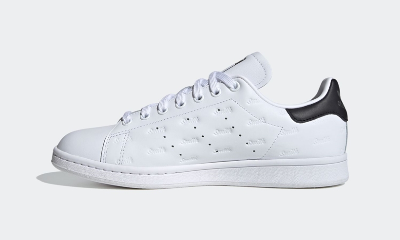 「Stan」「Smith」の刻印をアッパー全体に施したアディダス オリジナルス スタンスミスが4/30発売 (adidas Originals STAN SMITH) [EF5005,5008,5009]