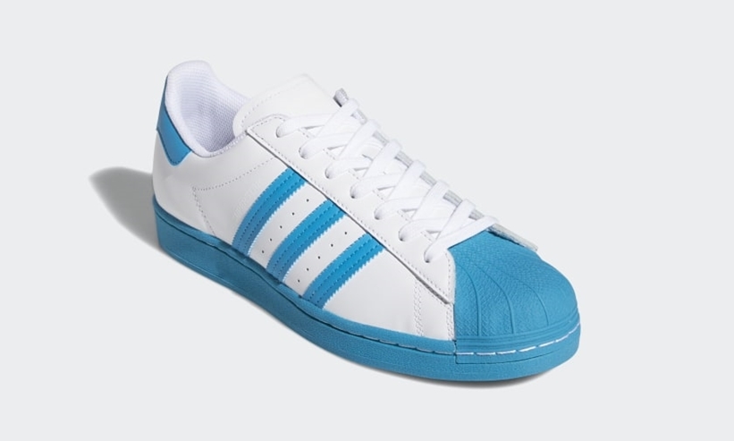 5/15発売！フレッシュなブルーカラーが鮮やかなアディダス オリジナルス スーパースター (adidas Originals SUPERSTAR “Cloud White/Bold Aqua”) [FY2756]