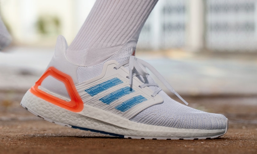 5/14発売！adidas PRIMEBLUE ULTRA BOOST 20 “Cloud White/Sharp Blue/True Orange” (アディダス プライムブルー ウルトラ ブースト 20 “ホワイト/ブルー/オレンジ”) [EG0768]