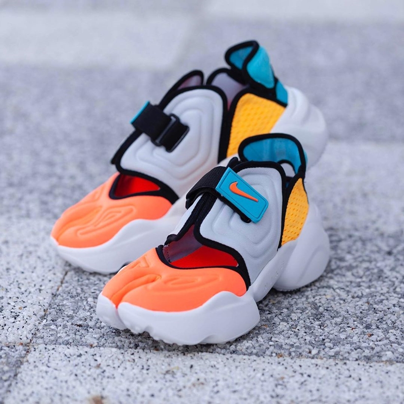 5/12発売！ナイキ ウィメンズ エア アクア リフト "グレー/オレンジ/イエロー" (NIKE WMNS AIR AQUA RIFT "Grey/Orange/Yellow") [CW7164-002]