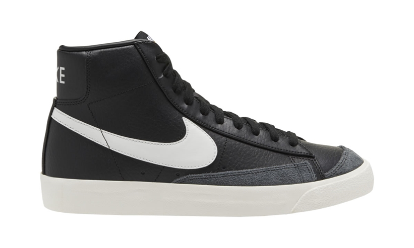 ナイキ ブレーザー ミッド 77 レザー “ブラック/ホワイト” (NIKE BLAZER MID 77 LEATHER “Black/White”) [CQ6806-002]