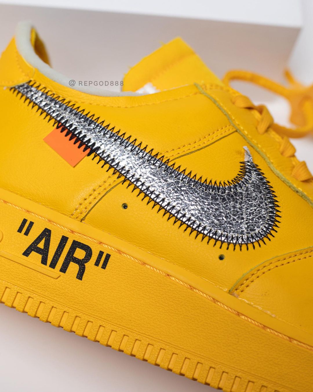 海外 7/5、9/28 発売予定！OFF-WHITE c/o VIRGIL ABLOH × NIKE AIR FORCE 1 LOW “University Gold/Metallic Silver” (オフホワイト ナイキ エア フォース 1 ロー “ユニバーシティゴールド/メタリックシルバー”) [DD1876-700]