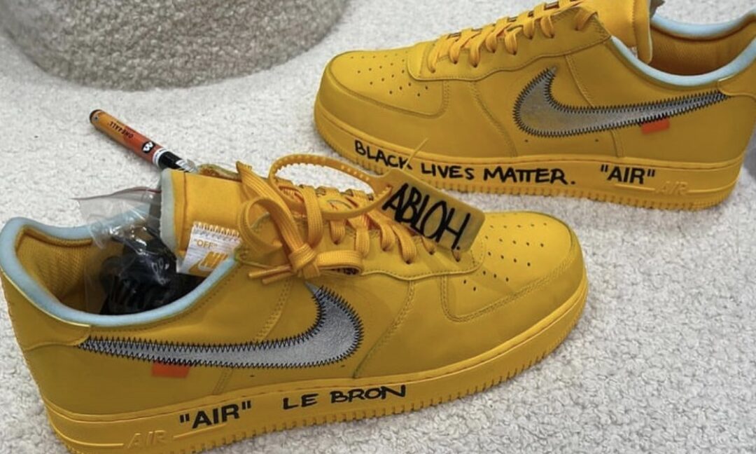 海外 7/5、9/28 発売予定！OFF-WHITE c/o VIRGIL ABLOH × NIKE AIR FORCE 1 LOW “University Gold/Metallic Silver” (オフホワイト ナイキ エア フォース 1 ロー “ユニバーシティゴールド/メタリックシルバー”) [DD1876-700]