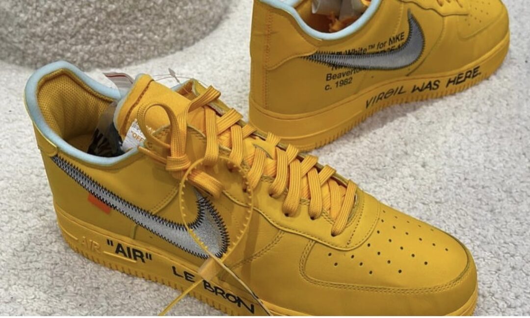 海外 7/5、9/28 発売予定！OFF-WHITE c/o VIRGIL ABLOH × NIKE AIR FORCE 1 LOW “University Gold/Metallic Silver” (オフホワイト ナイキ エア フォース 1 ロー “ユニバーシティゴールド/メタリックシルバー”) [DD1876-700]