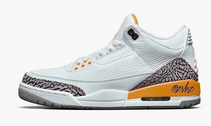 8/22発売予定！ナイキ ウィメンズ エア ジョーダン 3 レトロ “ホワイト/レーザーオレンジ” (NIKE WMNS AIR JORDAN 3 RETRO “White/Laser Orange”) [CK9246-108]