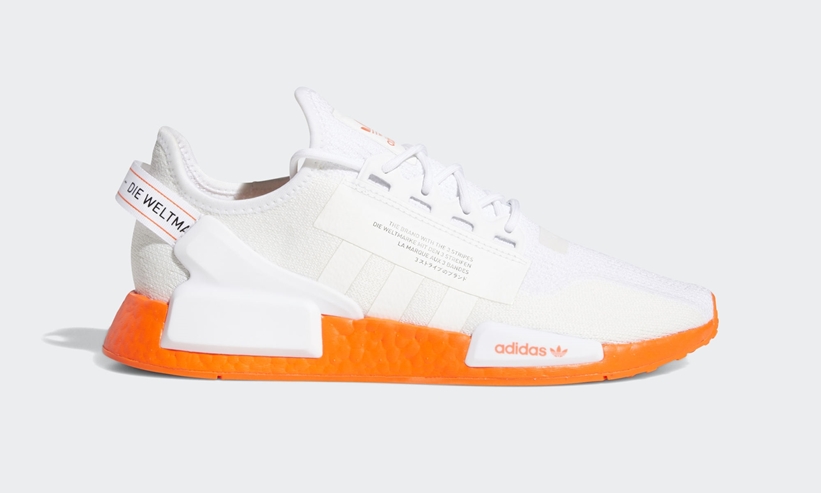 adidas Originals NMD_R1 V2 “Cloud White/Solar Red” (アディダス オリジナルス エヌ エム ディー ブイツー “クラウドホワイト/ソーラーレッド”) [FX3902]