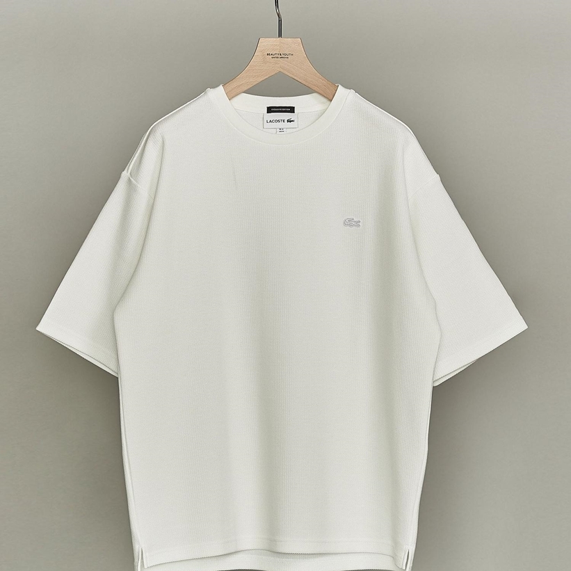 5/9発売！表裏で組織の違うダブル編みの素材を使用したBEAUTY&YOUTH × LACOSTE 別注 TEE (ビューティアンドユース ラコステ)