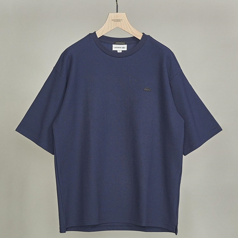 5/9発売！表裏で組織の違うダブル編みの素材を使用したBEAUTY&YOUTH × LACOSTE 別注 TEE (ビューティアンドユース ラコステ)