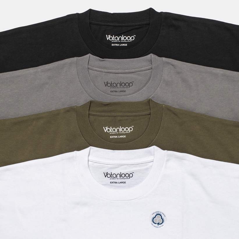 オーガニックコットンを擁する VATANLOOP × monkey time 100% ORGANIC COTTON HEAVY WEIGHT T-SHIRTSが5/15発売 (ヴァタンループ モンキータイム)